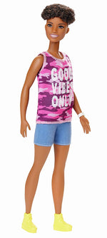 Barbie Fashionistas Doll with Short Curly Brunette Hair