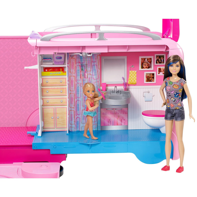 Barbie dreamcamper adventure camping playset with online accessories