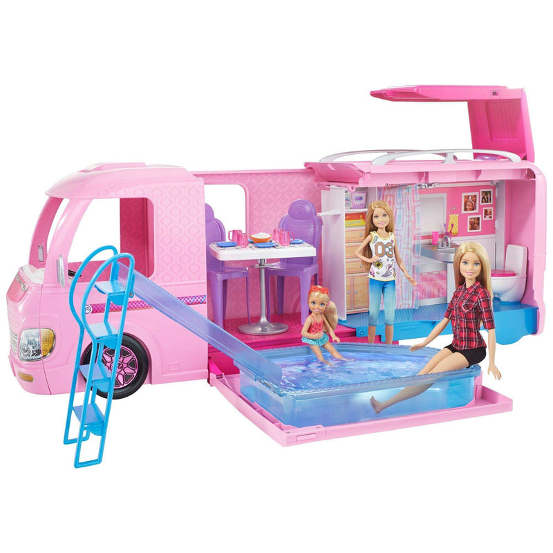 Barbie dreamcamper adventure camping playset with accessories shop