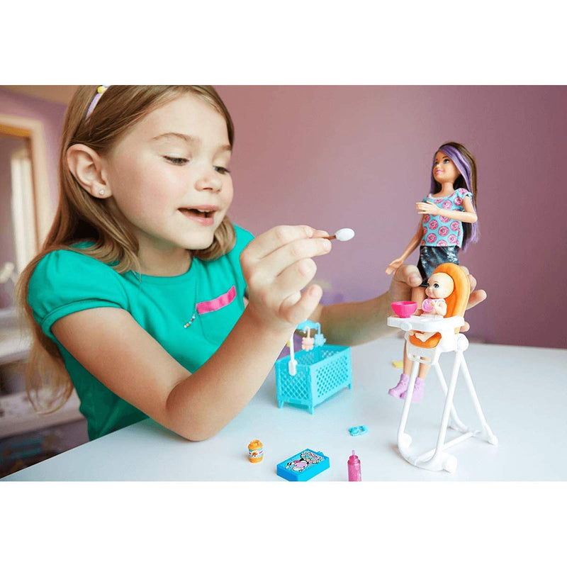 Barbie Skipper Babysitters Inc. Doll and Feeding Playset