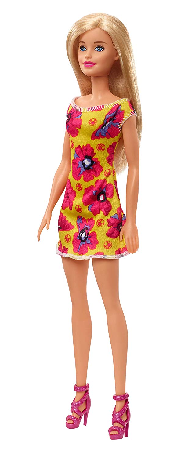 barbie pink flower dress Barbie Dressed in Pink Flower Dress Doll Peddlar