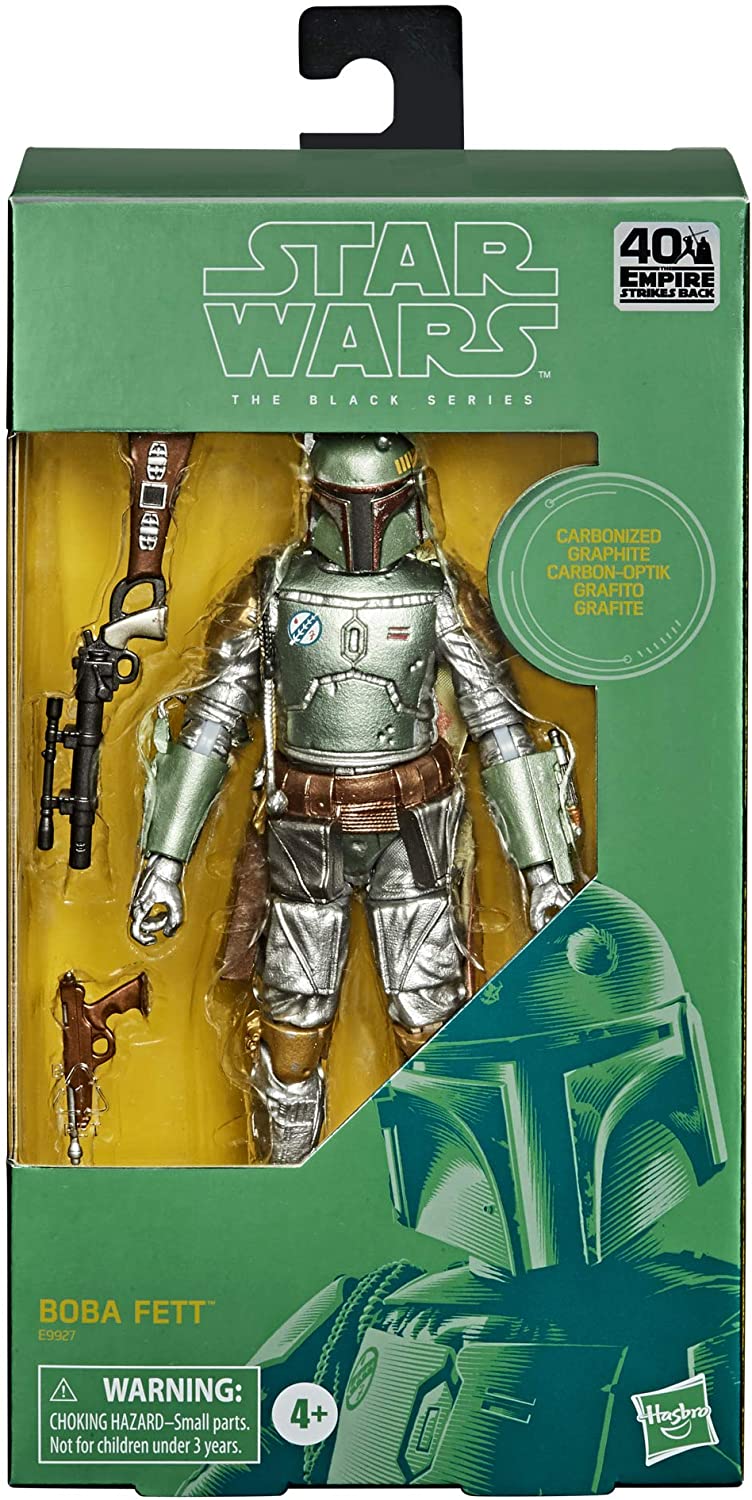Star Wars The Black Series Carbonized Collection Boba Fett Toy Figure