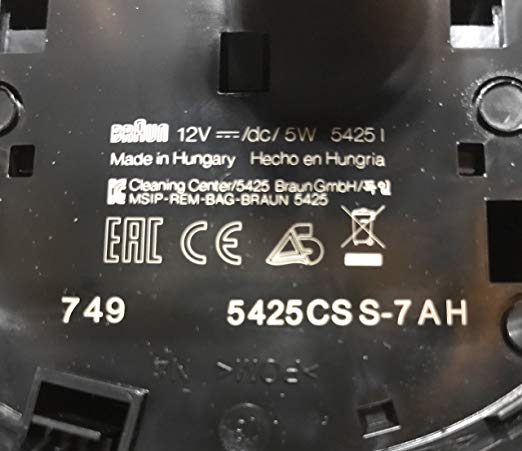 Braun Replacement Clean and Charge Base For Series 9 Only
