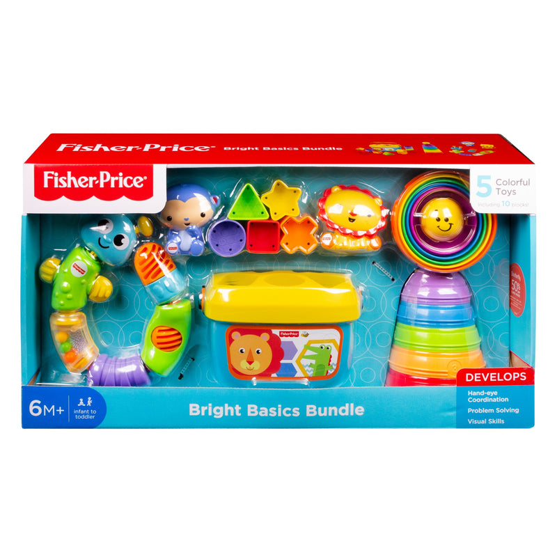 Fisher-Price Bright Basics Bundle, 5 Classic Toys Set