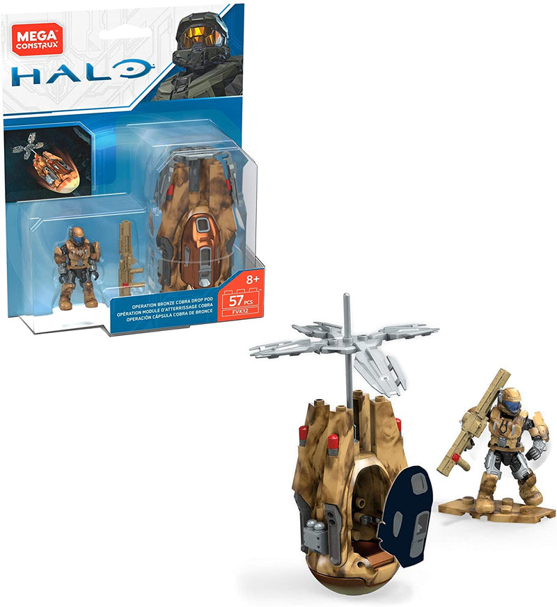 Mega Construx Halo Operation Bronze Cobra Drop Pod Construction Set