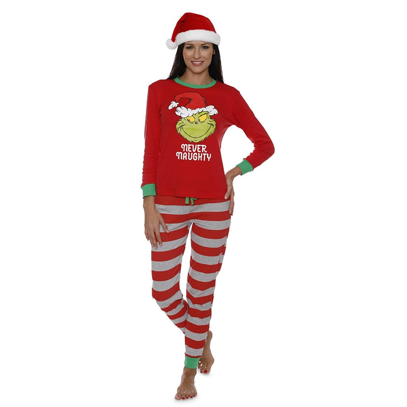 Family Matching Christmas The Grinch Pajamas – Square Imports