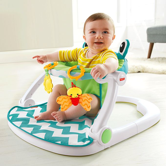 Sit-Me-Up Floor Seat - Citrus Frog