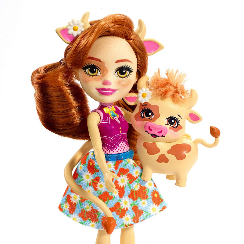 Enchantimals Cailey Cow Doll and Curdle Figure
