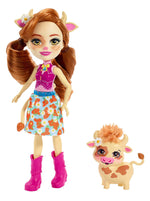 Enchantimals Cailey Cow Doll and Curdle Figure