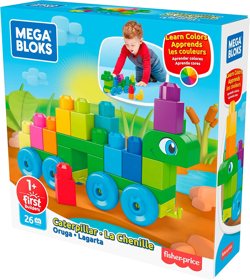 Mega Bloks Caterpillar Building Blocks Play Set