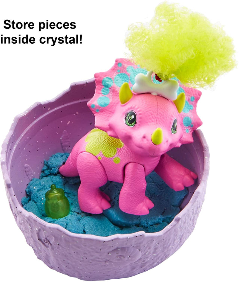 Cave Club Dino Baby Crystals, Surprise Pet with Accessories and Slime or Sand
