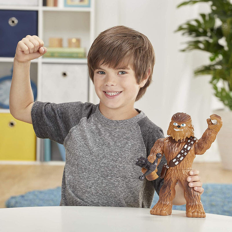 Star Wars Galactic Heroes Mega Mighties Chewbacca 10 Inch Action Figure with Bowcaster Accessory