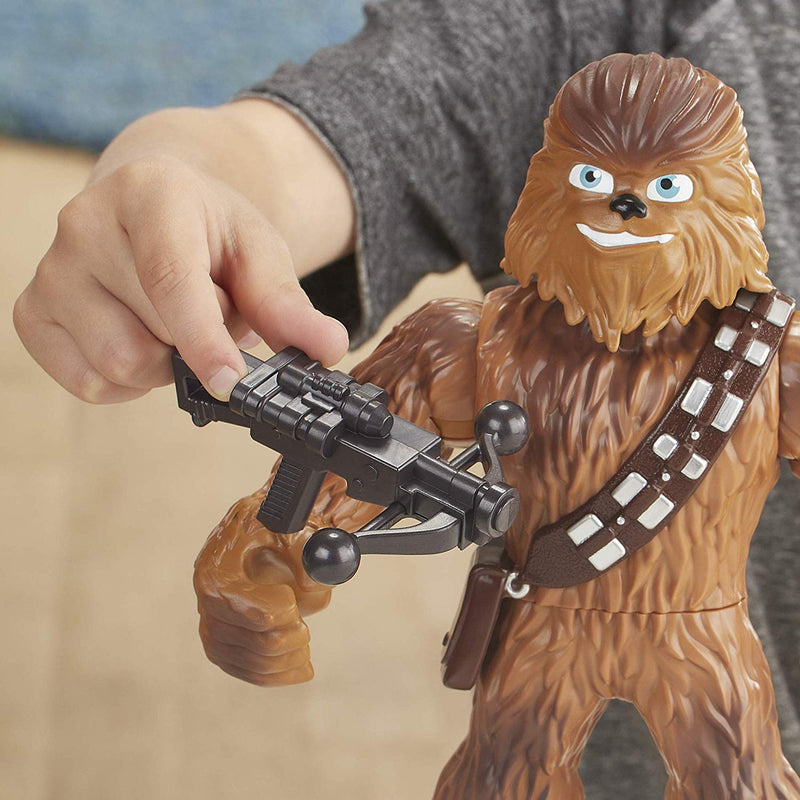 Star Wars Galactic Heroes Mega Mighties Chewbacca 10 Inch Action Figure with Bowcaster Accessory