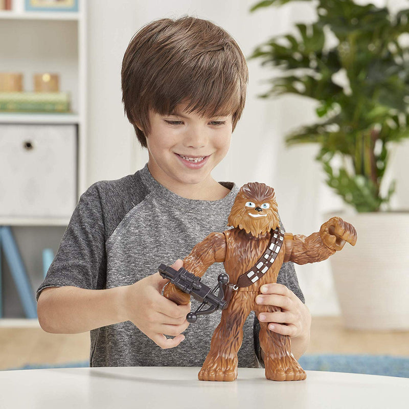 Star Wars Galactic Heroes Mega Mighties Chewbacca 10 Inch Action Figure with Bowcaster Accessory