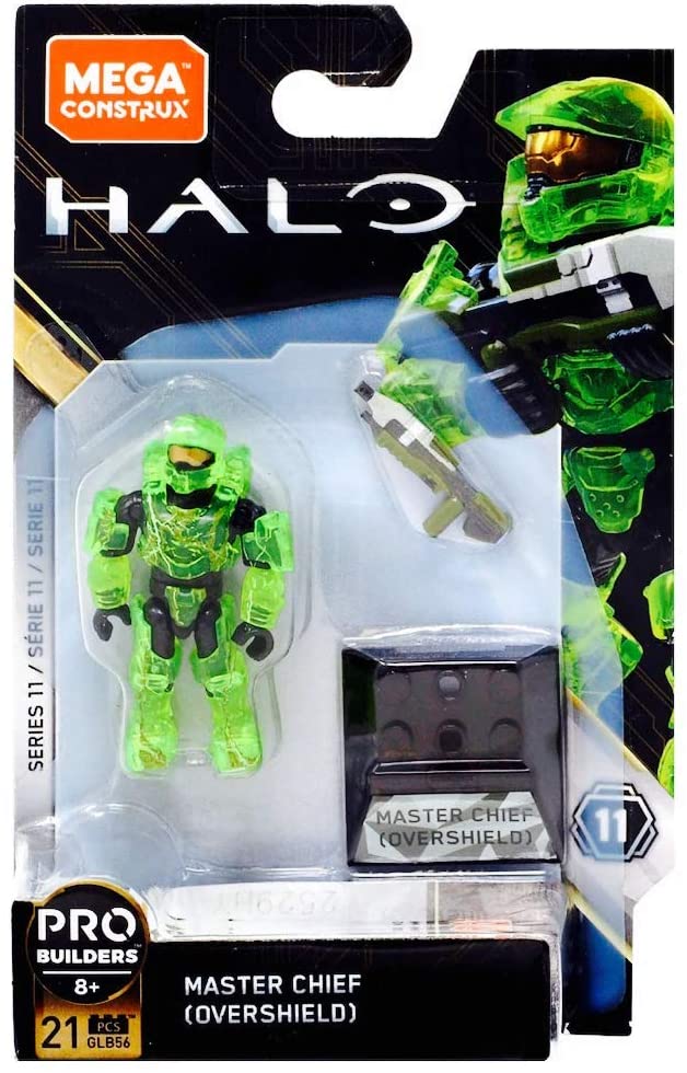 Mega Construx Halo Heroes Probuilder Series 11 Master Chief Overshield Figure