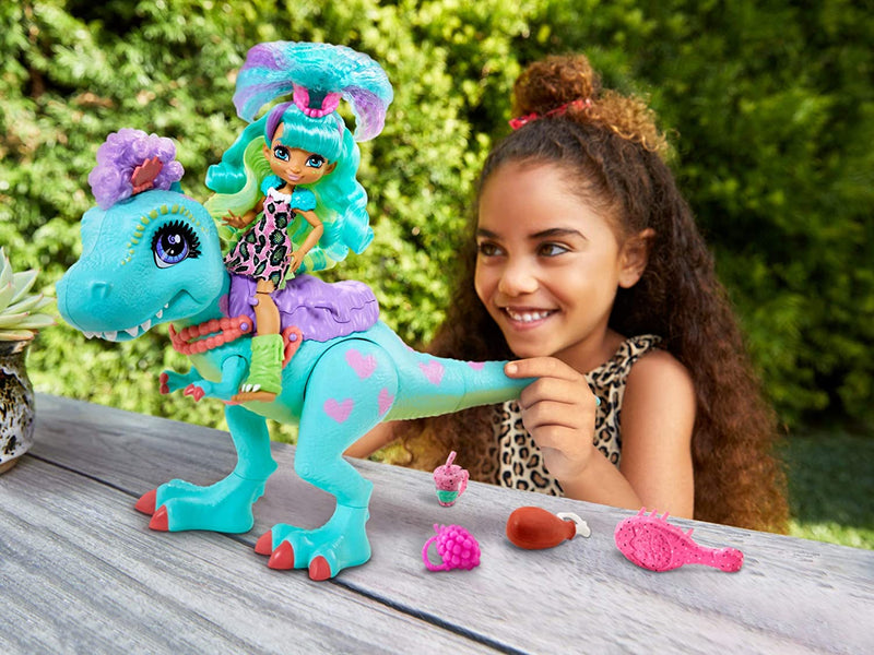 Cave Club Pop Rockelle Avec T- Rex - 22 Cm De Hauteur - Accessoires De Vetements Pour Bebe Inclus Cave Club Pop Rockelle Avec T- Rex - 22 Cm De Hauteur - Accessoires De Vetements Pour Bebe Inclus