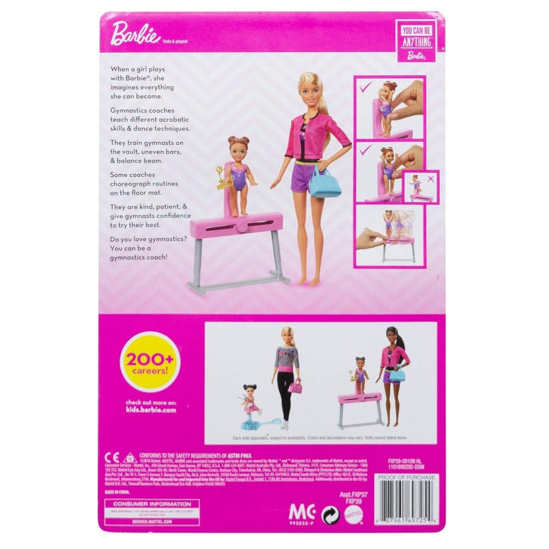 Barbie Gymnastics Coach Doll & Playset – Square Imports