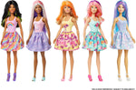 Barbie Color Reveal Doll with 7 Surprises 4 Mystery Bags, Surprise Wig, Skirt, Shoes & Sponge