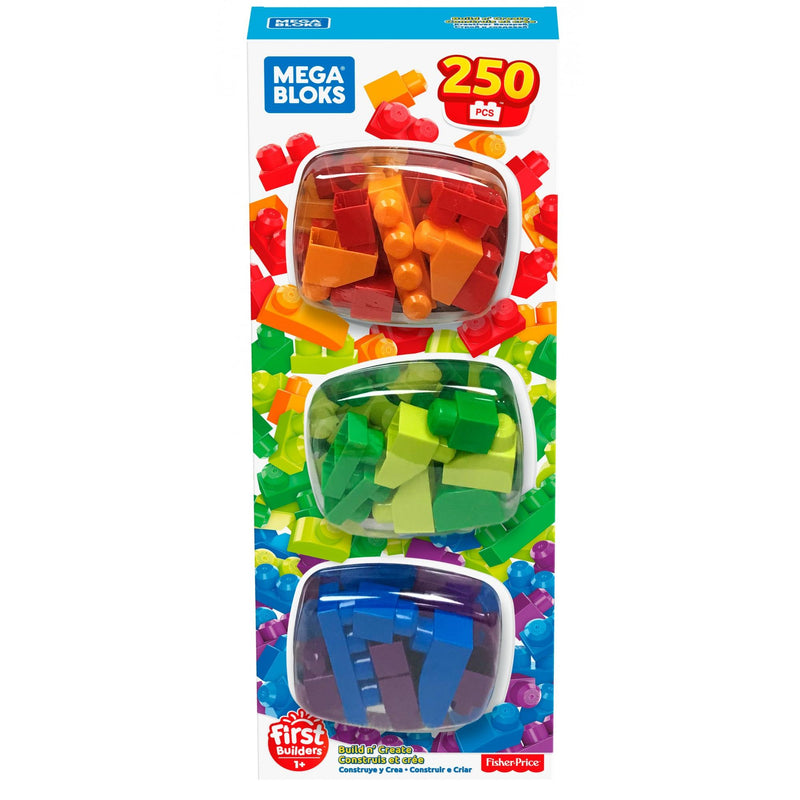 Mega Bloks First Builders Build n Create 250 Piece Building Set