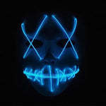 Halloween Scary Mask Cosplay Led Costume Mask Light Up The Purge Movie