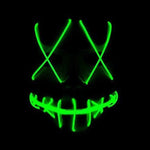 Halloween Scary Mask Cosplay Led Costume Mask Light Up The Purge Movie