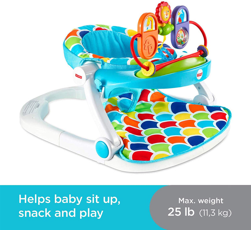 Fisher-Price Deluxe Sit-Me-Up Floor Seat with Toy Tray