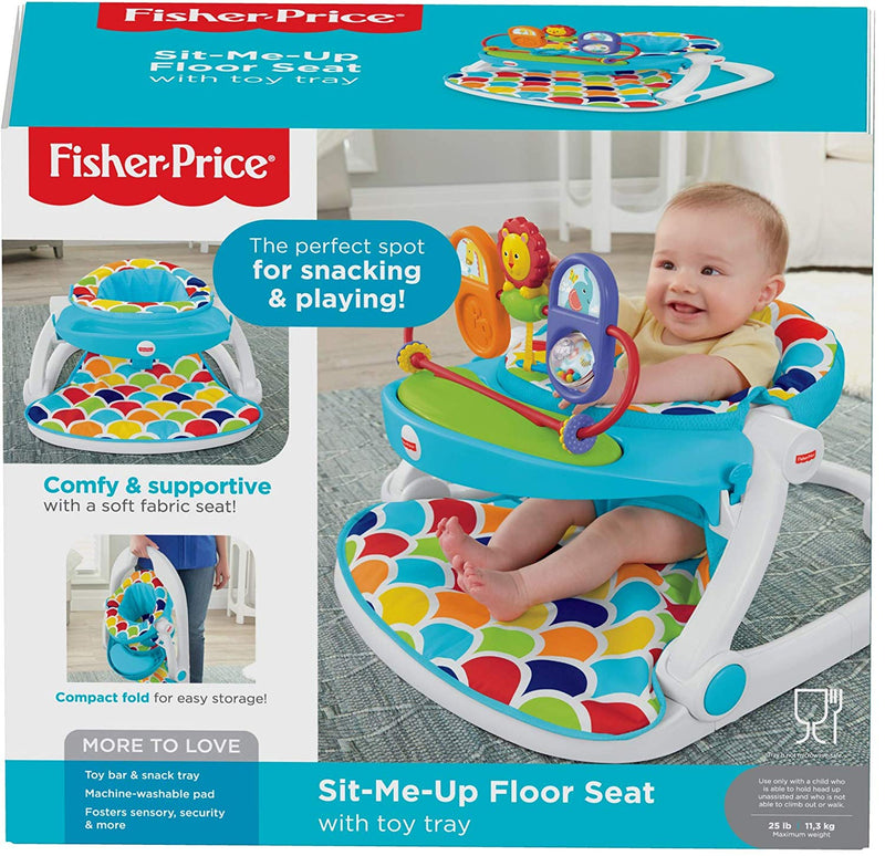 Fisher-Price Deluxe Sit-Me-Up Floor Seat with Toy Tray