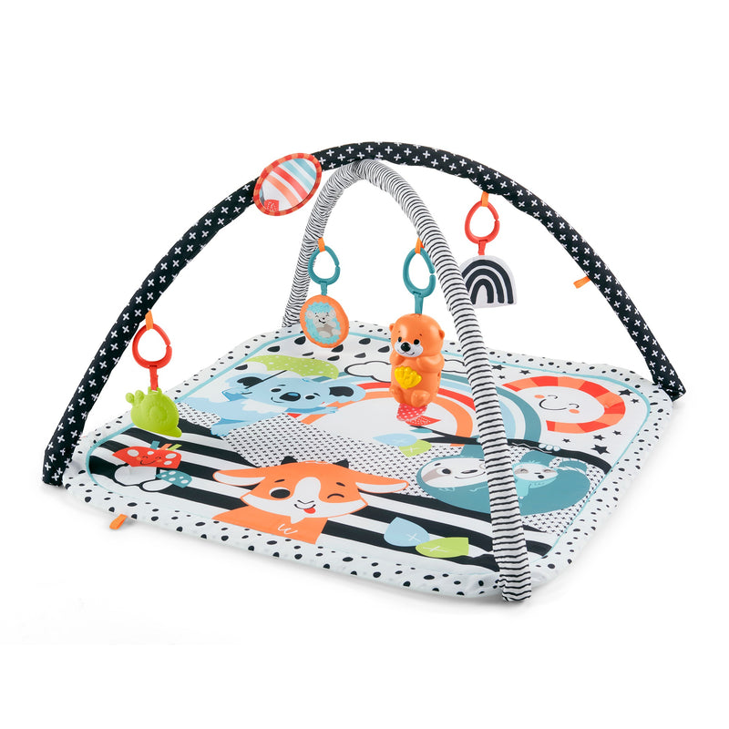 Fisher-Price 3 in 1 Music, Glow & Grow Gym, Infant Activity Play Mat for Tummy Time, Take Along