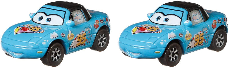 Disney and Pixar Cars Dinoco Mia and Dinoco Tia Toy Racers