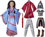 Disney Mulan Two Reflections Set, Fashion Doll with 2 Outfits and Accessories