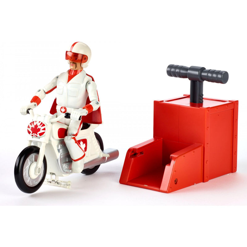 Disney Pixar Toy Story Stunt Racer Duke Caboom Figure with Launcher