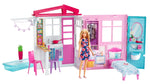 Barbie Doll and Dollhouse Portable Playset with Pool and Accessories