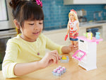 Barbie doll with oven & rising food best sale