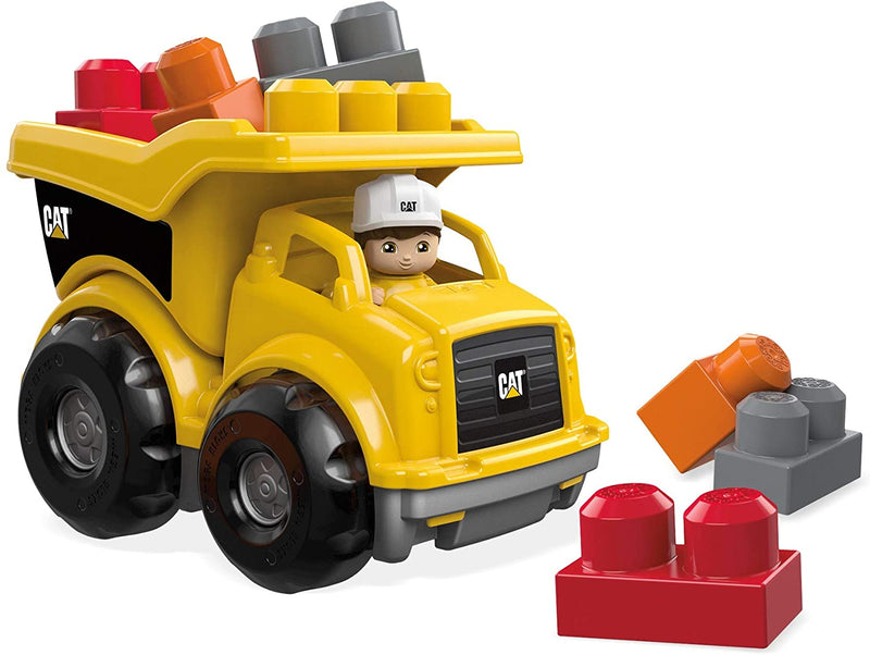 Mega Bloks CAT Lil' Dump Truck with Big Building Blocks