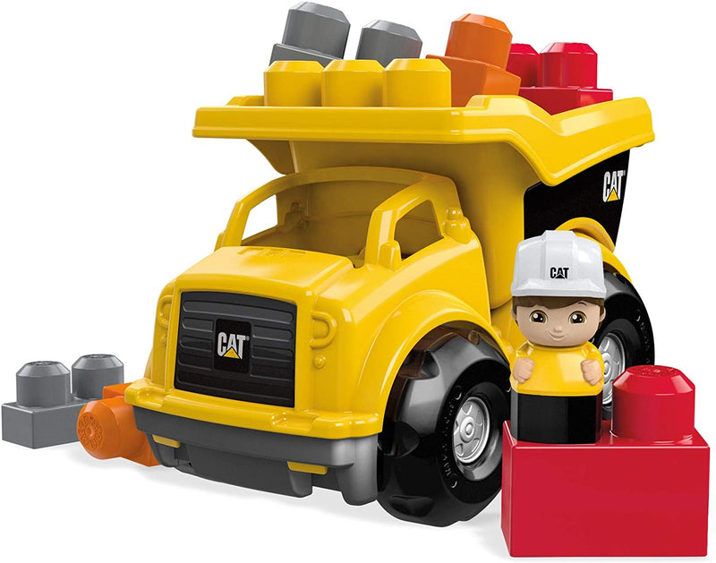 Mega Bloks CAT Lil' Dump Truck with Big Building Blocks