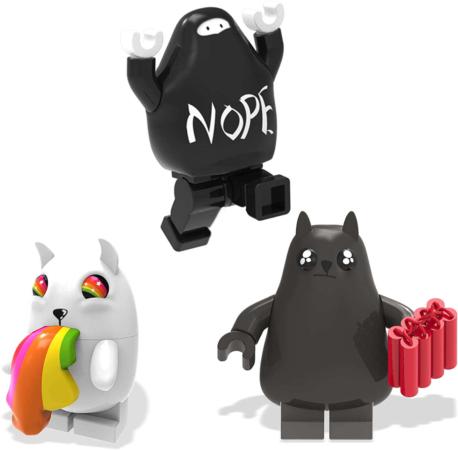 Exploding Kittens Building Set Exploding Kittens Construction House Scene Set – Square Imports