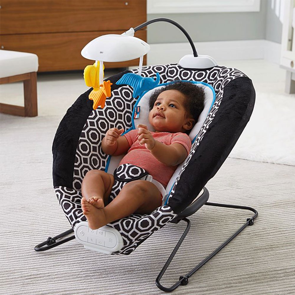 Fisher Price Jonathan Adler Crafted Deluxe Bouncer w Music and