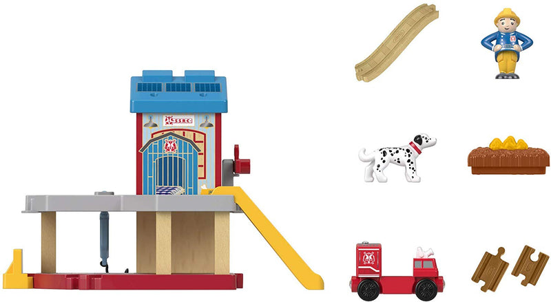Fisher-Price Thomas & Friends Wood, Eco Rescue Firehouse Set