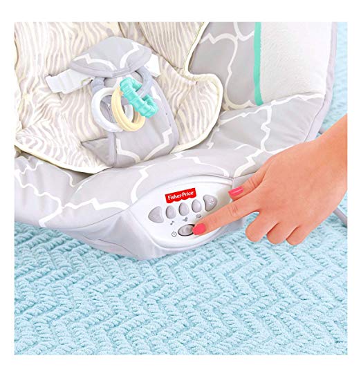 Fisher Price Safari Dreams Deluxe Bouncer, White/Blue