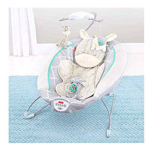 Fisher Price Safari Dreams Deluxe Bouncer, White/Blue