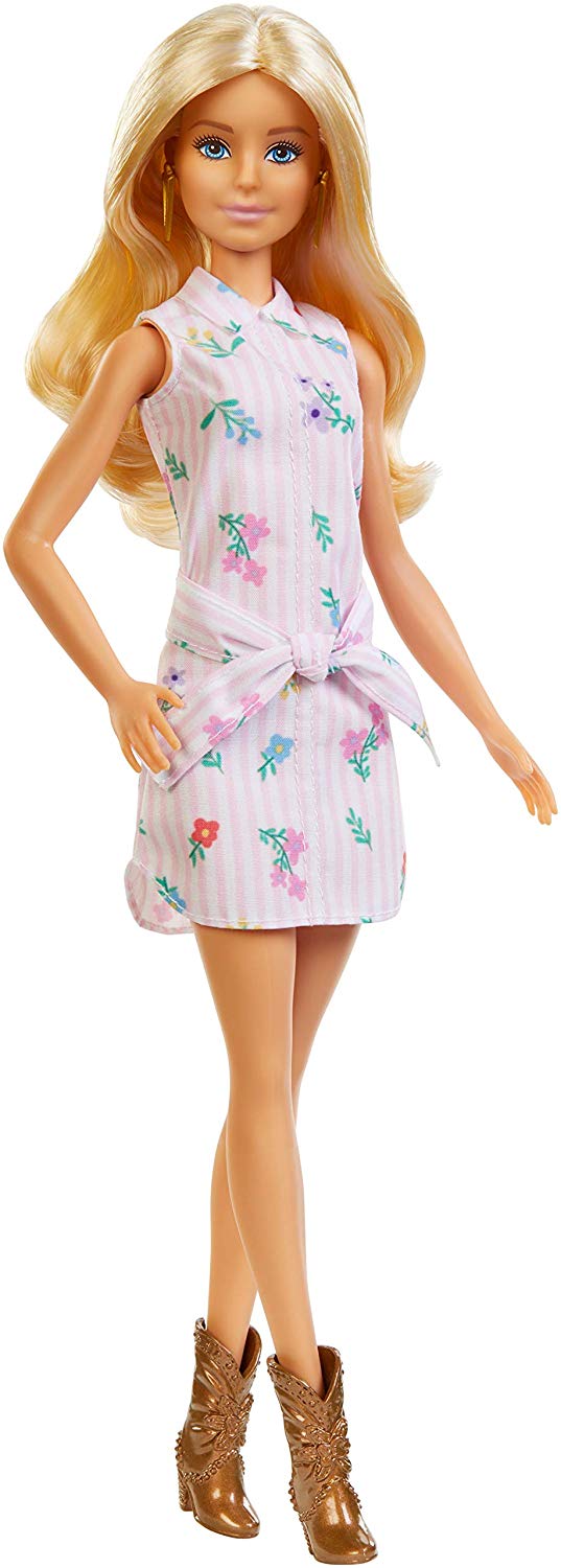 Barbie Fashionistas Doll with Long Blonde Hair Floral Outfit