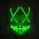 Halloween Scary Mask Cosplay Led Costume Mask Light Up The Purge Movie