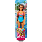 Barbie Doll Brunette Wearing Swimsuit