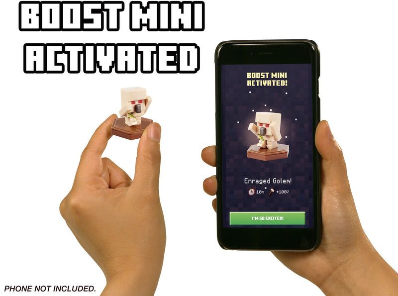 Minecraft Earth Boost Enraged Golem Figure