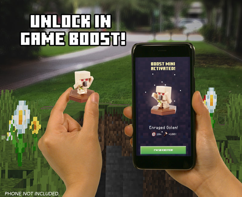 Minecraft Earth Boost Enraged Golem Figure
