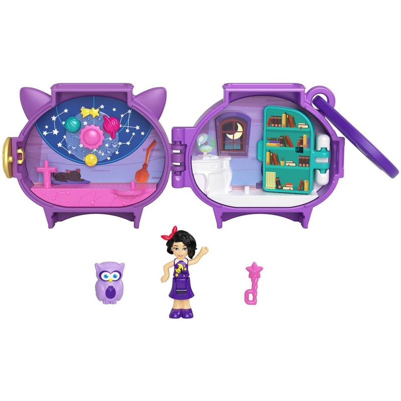 Polly Pocket Pet Connects Stackable Owl Compact Playset