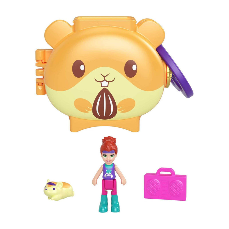 Polly Pocket Pet Connects Stackable Hamster Compact Playset