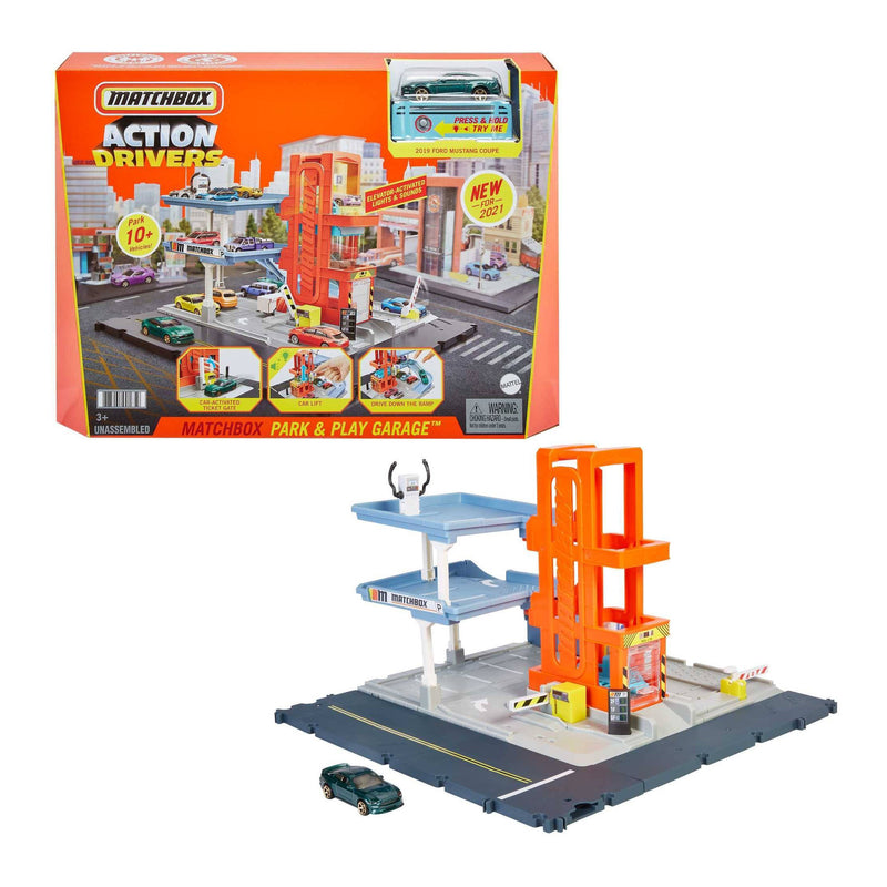 Matchbox Action Drivers Matchbox Park & Play Garage Track Set