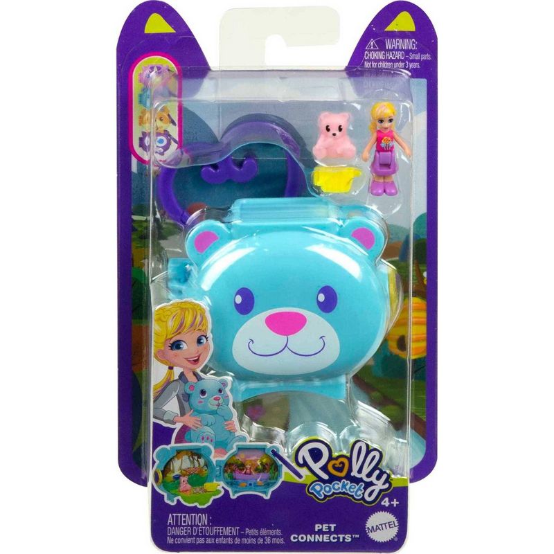 Polly Pocket Pet Connects Stackable Bear Compact Playset
