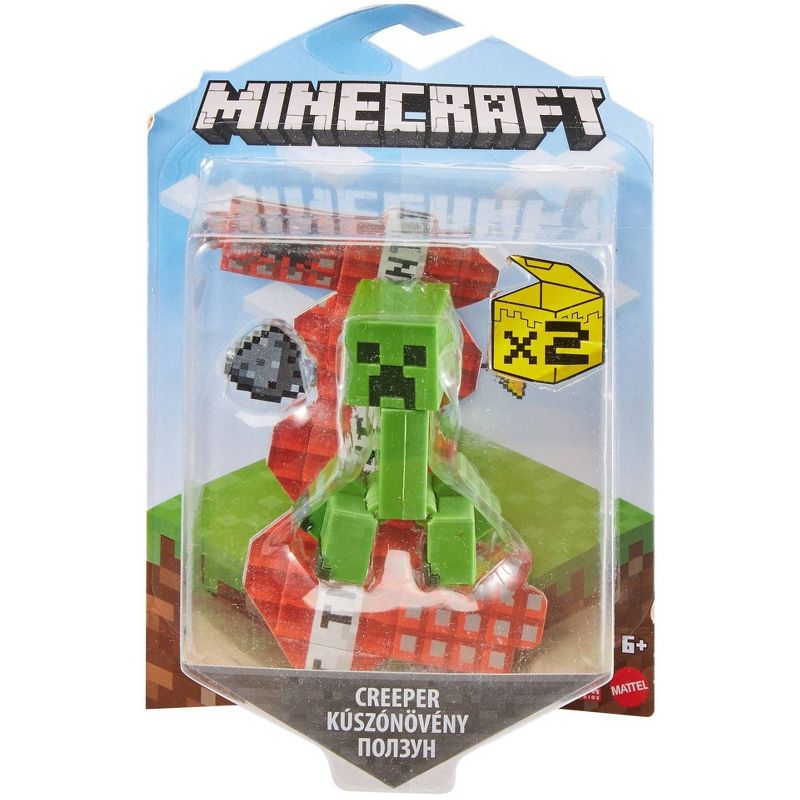 MATTEL MINECRAFT Craft-a-block Creeper Action Figure